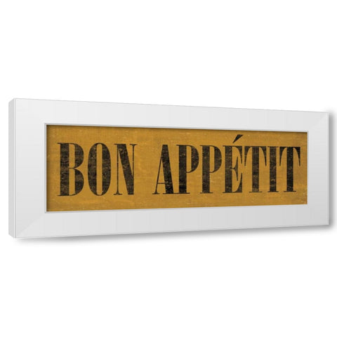 Bon Appetit IV White Modern Wood Framed Art Print by Harbick, N