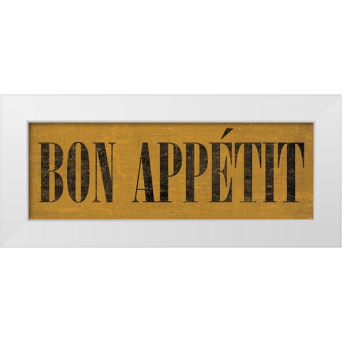 Bon Appetit IV White Modern Wood Framed Art Print by Harbick, N