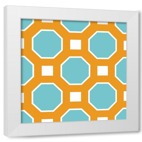 Graphic Pattern I White Modern Wood Framed Art Print by Harbick, N