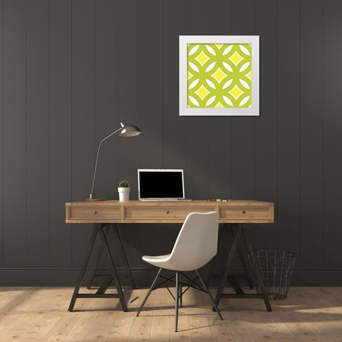 Graphic Pattern II White Modern Wood Framed Art Print by Harbick, N