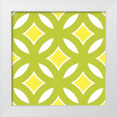 Graphic Pattern II White Modern Wood Framed Art Print by Harbick, N