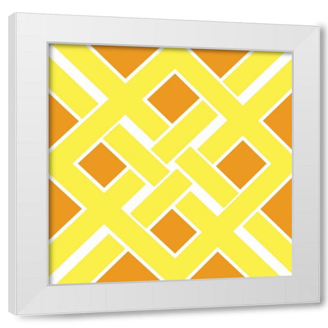 Graphic Pattern IV White Modern Wood Framed Art Print by Harbick, N