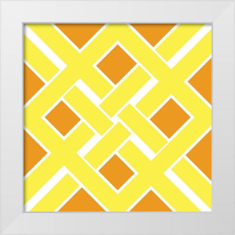 Graphic Pattern IV White Modern Wood Framed Art Print by Harbick, N