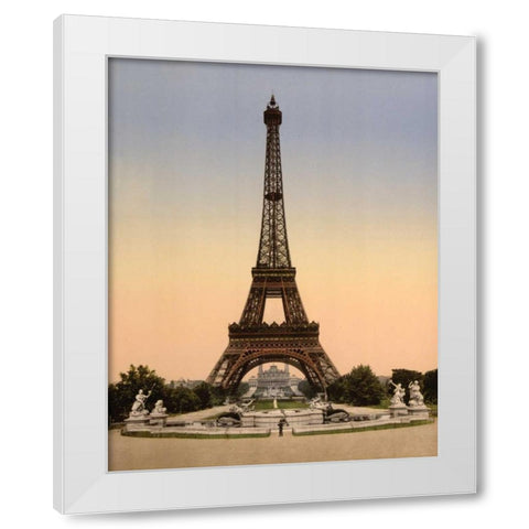 Vintage Paris IX White Modern Wood Framed Art Print by Harbick, N.