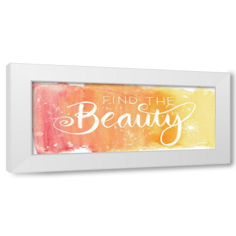 Find Beauty White Modern Wood Framed Art Print by Harbick, N.
