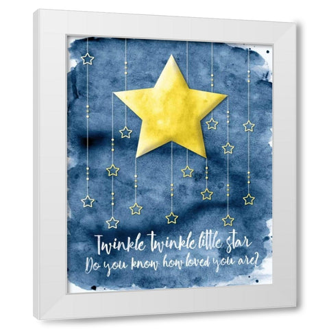 Love You II White Modern Wood Framed Art Print by Harbick, N.
