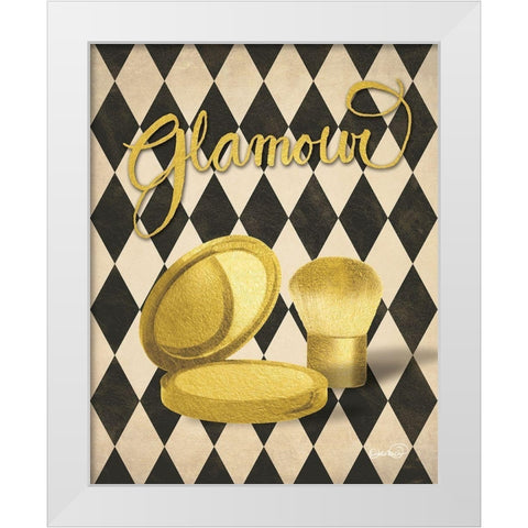 Glamour Compact White Modern Wood Framed Art Print by Harbick, N.