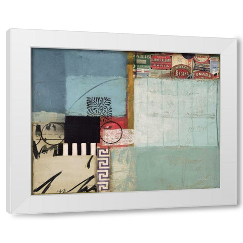 Entropy I White Modern Wood Framed Art Print by Braelin, Frank