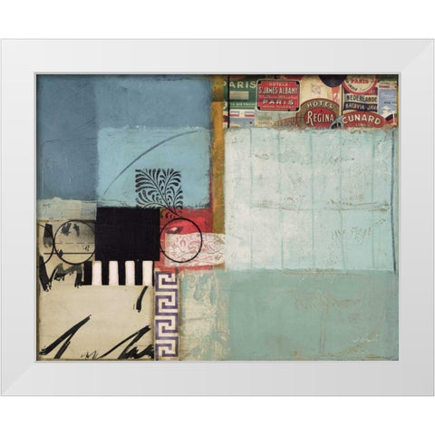 Entropy I White Modern Wood Framed Art Print by Braelin, Frank