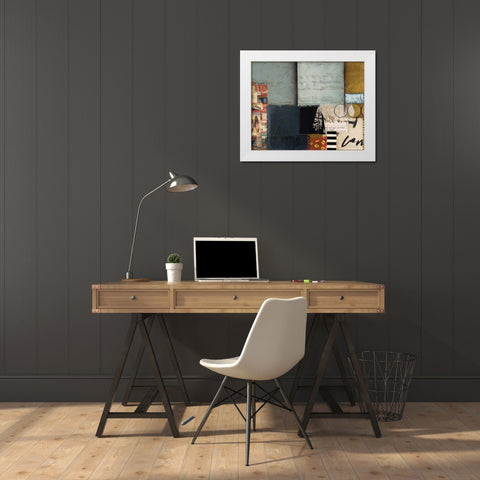 Entropy II White Modern Wood Framed Art Print by Braelin, Frank