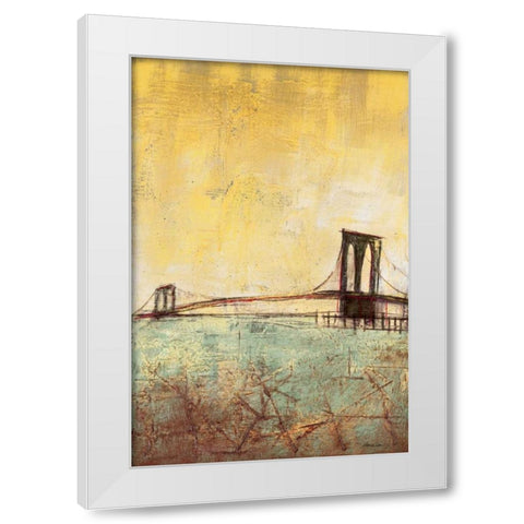 Urban Connection I White Modern Wood Framed Art Print by Costa, Antonio