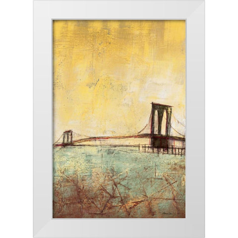 Urban Connection I White Modern Wood Framed Art Print by Costa, Antonio