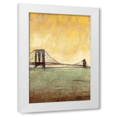 Urban Connection II White Modern Wood Framed Art Print by Costa, Antonio