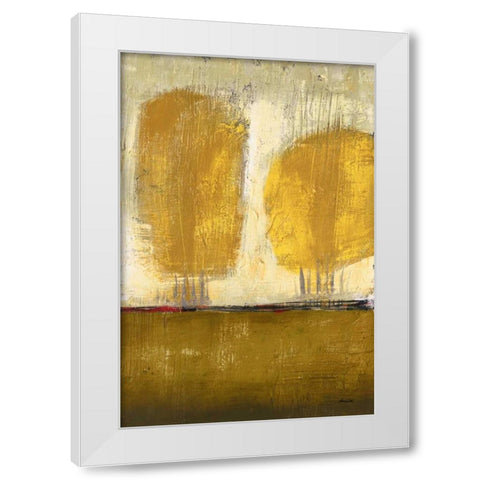 Shades of Gold I White Modern Wood Framed Art Print by Costa, Antonio