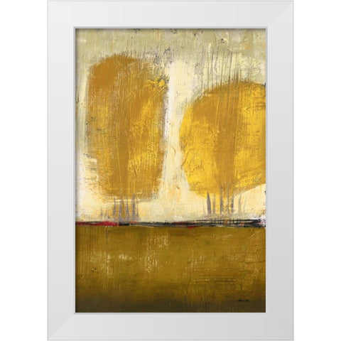 Shades of Gold I White Modern Wood Framed Art Print by Costa, Antonio