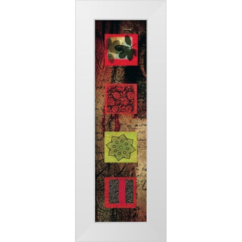 Citrus Jewel II White Modern Wood Framed Art Print by Hillard, Stephen