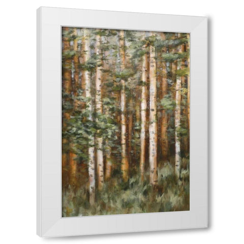 Aspen Beauty II White Modern Wood Framed Art Print by Lee, Scott