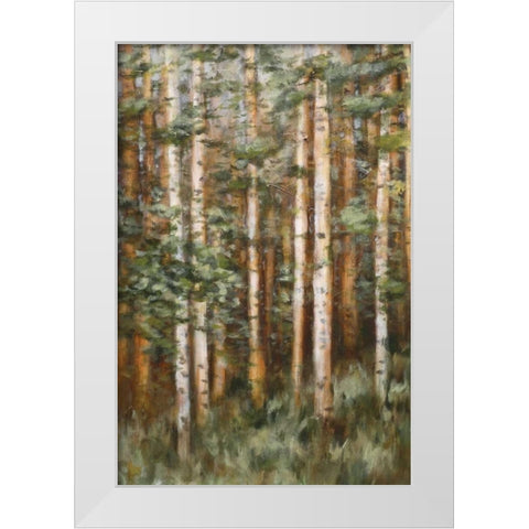 Aspen Beauty II White Modern Wood Framed Art Print by Lee, Scott