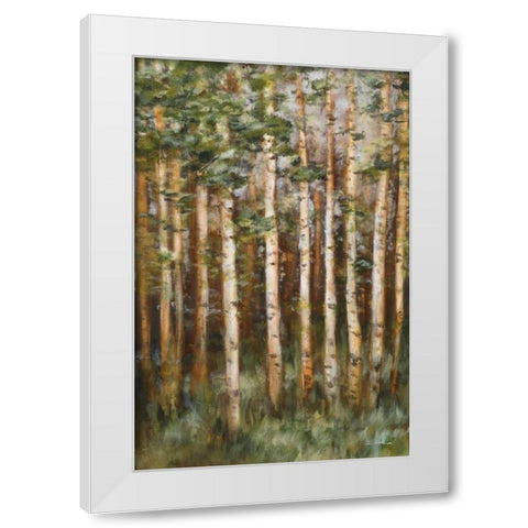 Aspen Beauty III White Modern Wood Framed Art Print by Lee, Scott