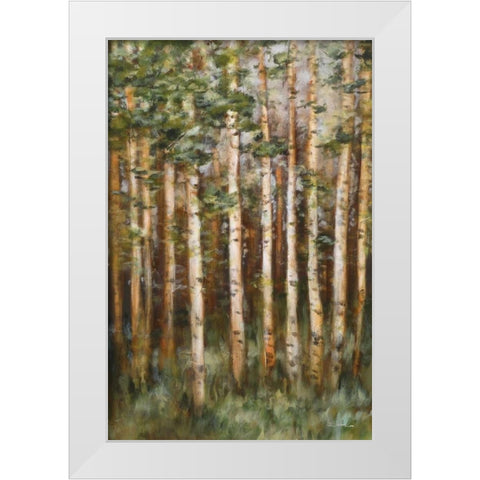 Aspen Beauty III White Modern Wood Framed Art Print by Lee, Scott