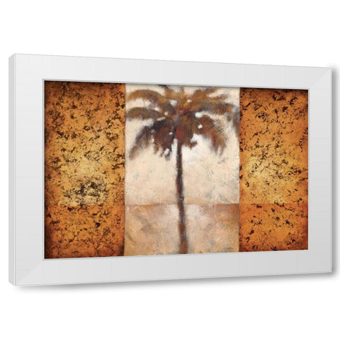Sunset Palms I White Modern Wood Framed Art Print by Lee, Scott