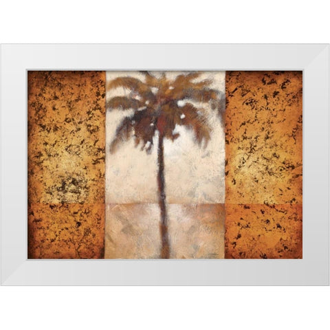 Sunset Palms I White Modern Wood Framed Art Print by Lee, Scott