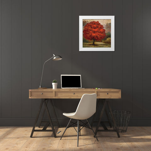 Tree Cast I White Modern Wood Framed Art Print by Lee, Scott