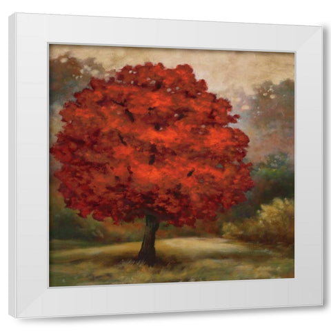 Tree Cast I White Modern Wood Framed Art Print by Lee, Scott