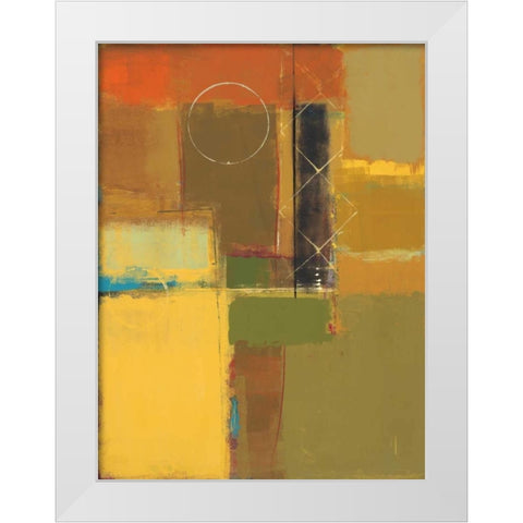 Sunny Mindset I White Modern Wood Framed Art Print by Lentz, Michael