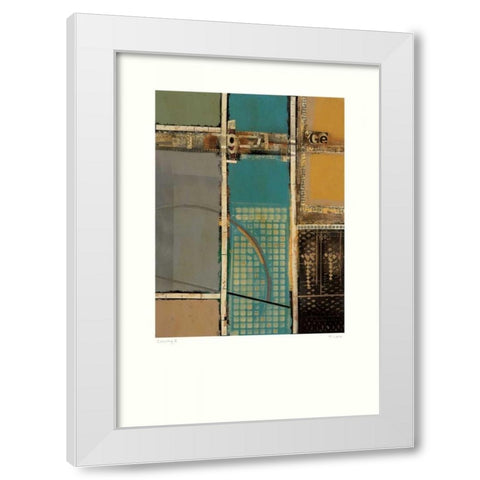 Circuitry II White Modern Wood Framed Art Print by Lentz, Michael