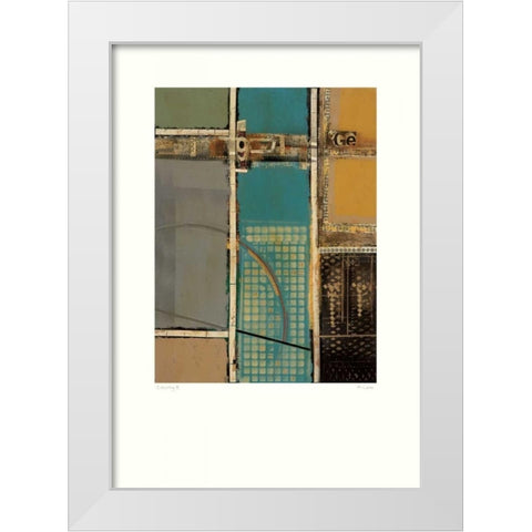 Circuitry II White Modern Wood Framed Art Print by Lentz, Michael