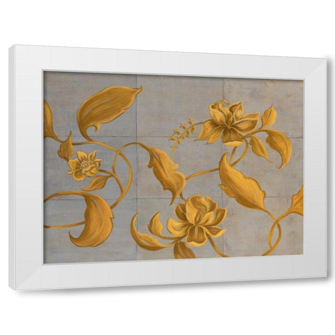 Topaz I White Modern Wood Framed Art Print by Mathews, Jennifer
