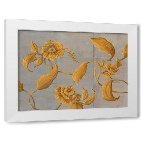 Topaz II White Modern Wood Framed Art Print by Mathews, Jennifer