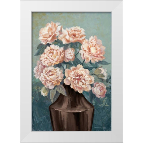 Magnolia Mist White Modern Wood Framed Art Print by Jeffrey, Jillian