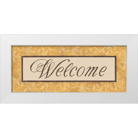 Harvest Damask I White Modern Wood Framed Art Print by Jeffrey, Jillian