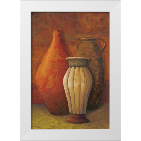 Exotic Vessels I White Modern Wood Framed Art Print by Jeffrey, Jillian