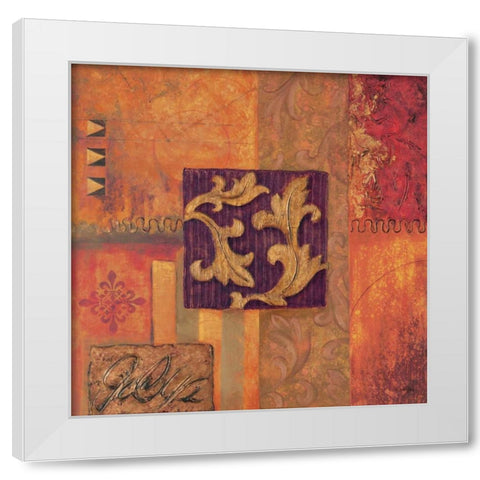 Cinnabar I White Modern Wood Framed Art Print by Jeffrey, Jillian