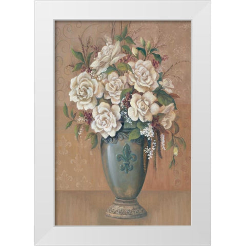Courtly Roses I White Modern Wood Framed Art Print by Jeffrey, Jillian