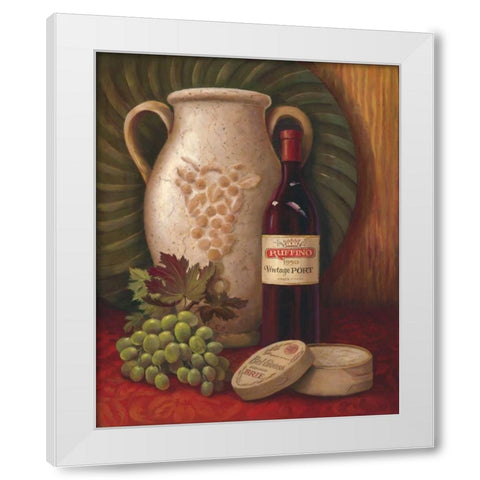 Fresco Vineyard I White Modern Wood Framed Art Print by Jeffrey, Jillian