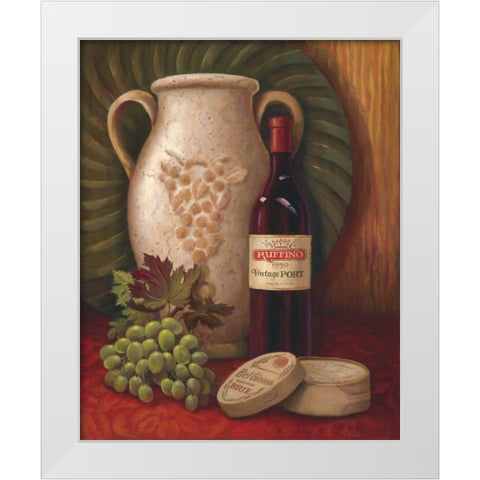 Fresco Vineyard I White Modern Wood Framed Art Print by Jeffrey, Jillian