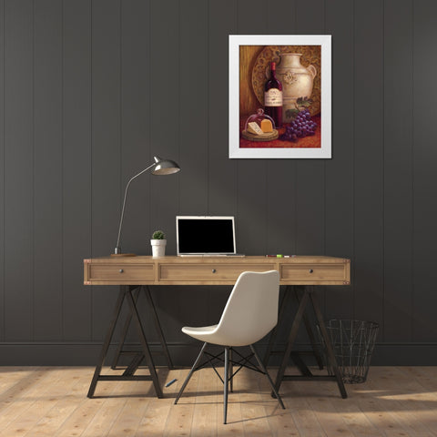 Fresco Vineyard II White Modern Wood Framed Art Print by Jeffrey, Jillian