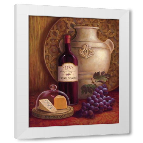 Fresco Vineyard II White Modern Wood Framed Art Print by Jeffrey, Jillian