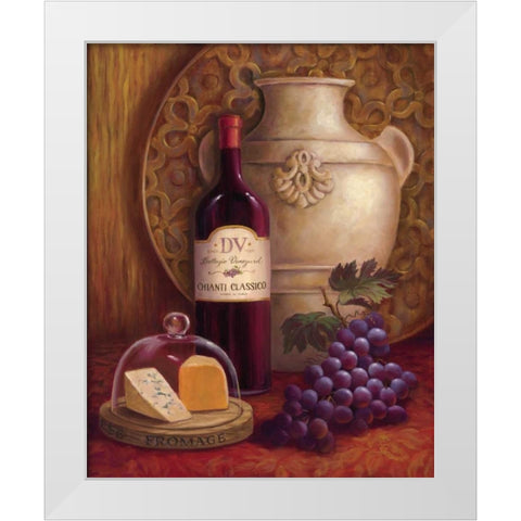Fresco Vineyard II White Modern Wood Framed Art Print by Jeffrey, Jillian