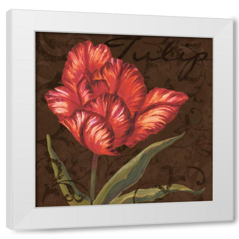Tulipa I White Modern Wood Framed Art Print by Jeffrey, Jillian