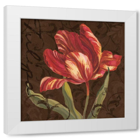 Tulipa II White Modern Wood Framed Art Print by Jeffrey, Jillian