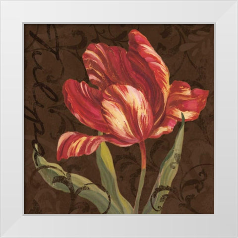 Tulipa II White Modern Wood Framed Art Print by Jeffrey, Jillian