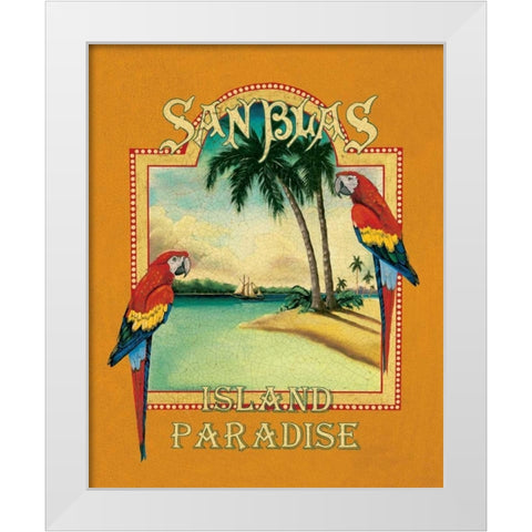 San Blas White Modern Wood Framed Art Print by Jones, Catherine