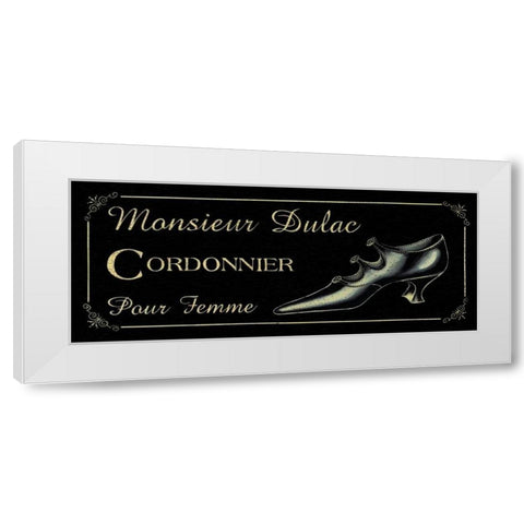 Cordonnier White Modern Wood Framed Art Print by Jones, Catherine