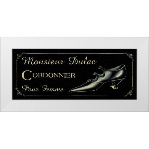 Cordonnier White Modern Wood Framed Art Print by Jones, Catherine