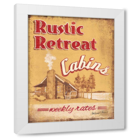 Rustic Retreat White Modern Wood Framed Art Print by Jones, Catherine